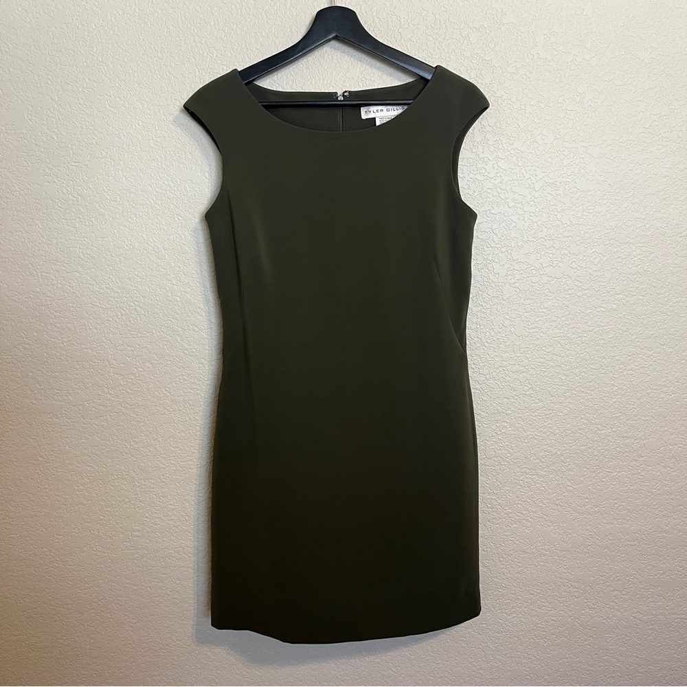 Tyler Gillis Olive Green Sleeveless Dress - Picture 2 of 9